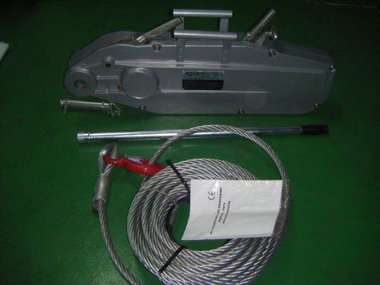 Portable Trifor Wire Rope Pulling Hoist Manual Lift Puller 20m Lifting Height