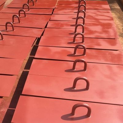 Stringing Metal Ground Anchors
