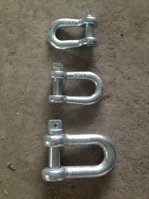 Steel Pilot Wire High Strength Galvanized Shackle For Construction Works In Transmission Line