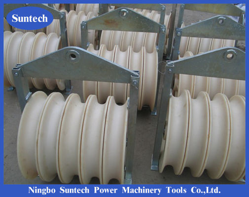 Overhead Line Cast Steel Frame Wire Cable Pulling Conductor Stringing Pulley Blocks