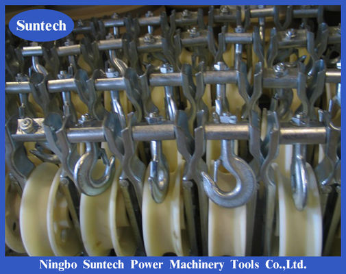 10KN Single Clevis Style Nylon Aluminum Sheave Conductor Stringing Blocks