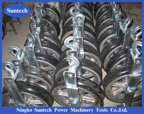 ODM Transmission Line Neoprene Aluminum Sheaves Conductor Stringing Blocks