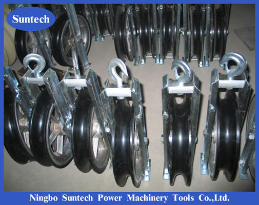 ODM Transmission Line Neoprene Aluminum Sheaves Conductor Stringing Blocks