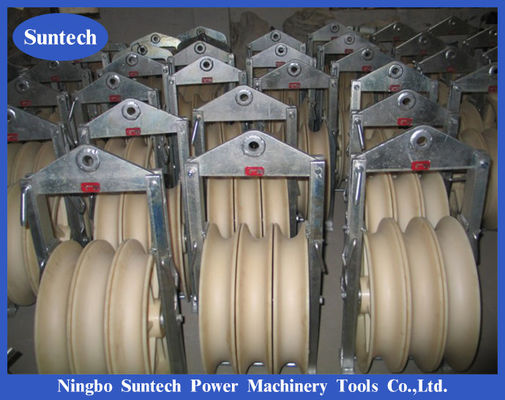 Dia 660mm Conductor Stringing Blocks , Stringing Equipment For Overhead Power Lines