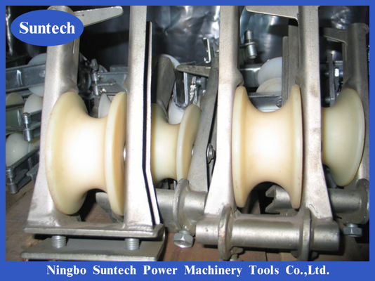 Transmission Line Crossarm Mounted Nylon Wheel Conductor Stringing Blocks