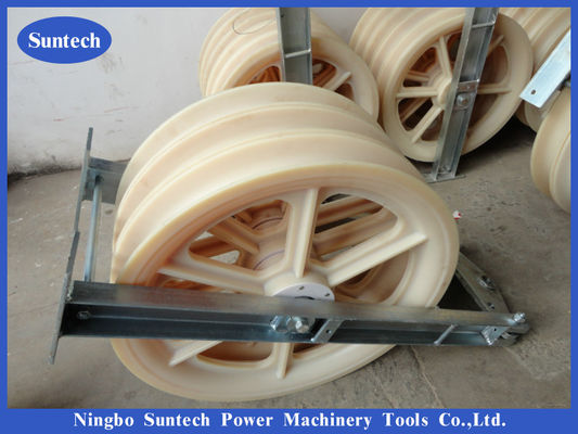 Transmission Three Sheaves 660 Diameter Stringing Equipment Conductor Stringing Blocks