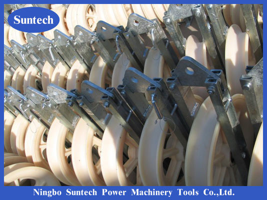 Overhead Line Single Nylon Wheel Transmission Conductor Stringing Blocks