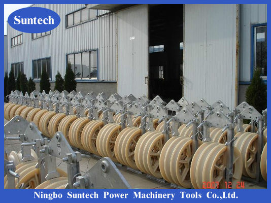 CE ISO SHDN ACSR Transmission Line Stringing Pulley Conductor Stringing Blocks