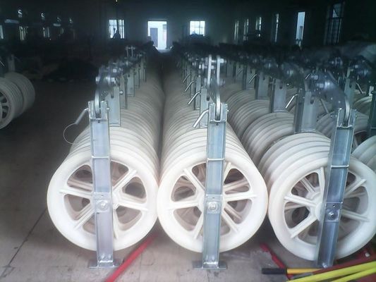 Five Nylon Sheaves Conductor Stringing Pulley Block For Stringing Equipment