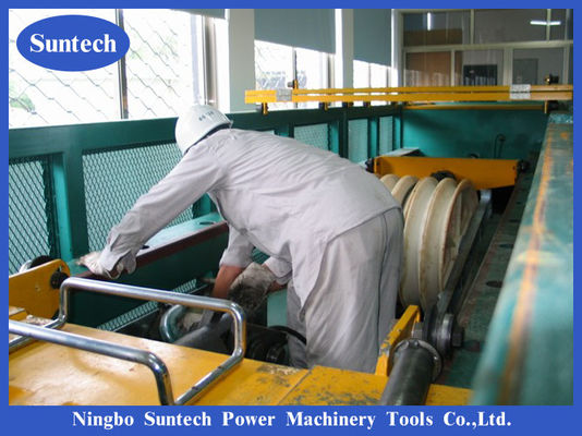 660x100mm Galvanized Steel Frame Nylon Sheaves Stringing Conductor Pulley Block