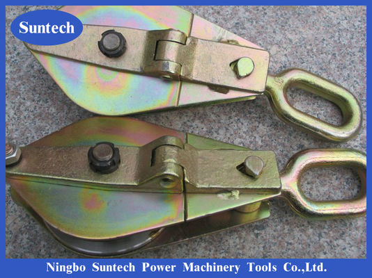 Single Wheels Steel 30KN Snatch Hoisting Block For Lifting