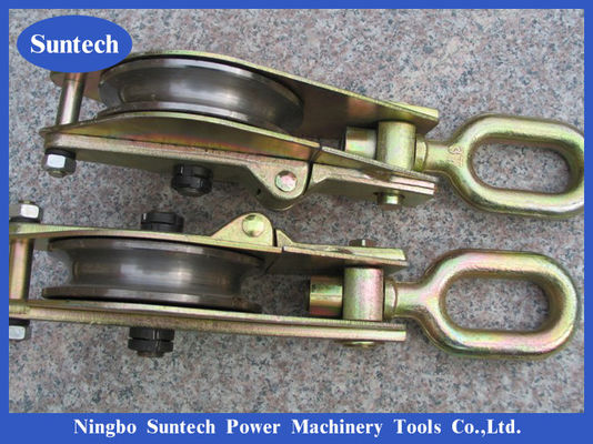 Single Wheels Steel 30KN Snatch Hoisting Block For Lifting