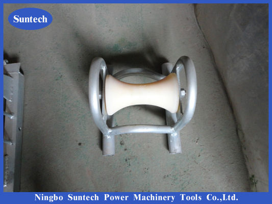 Steel Frame Nylon Wheel Bridge 12kn Cable Pulley Roller