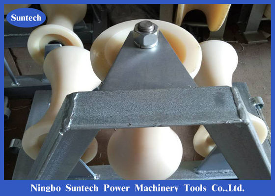 10kn Load Nylon Triple Corner Cable Pulling Rollers