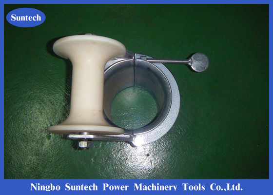 90mm Lockable Bellmouth Type Cable Reel Roller With Nylon Wheel