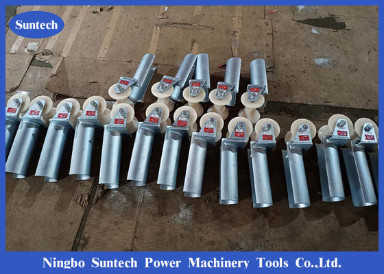 Electrical Bellmouth Split Lock 80mm Cable Roller For Pulling Cables