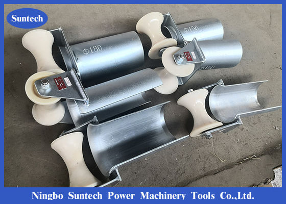 Electrical Bellmouth Split Lock 80mm Cable Roller For Pulling Cables