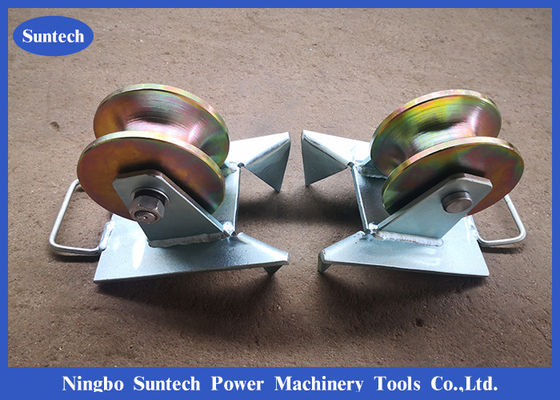 Pithead Aluminum Wheels 80mm Cable Roller Pulley For Protecting Cable