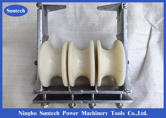Three Nylon Sheaves Overhead Line Conductor Stringing Blocks