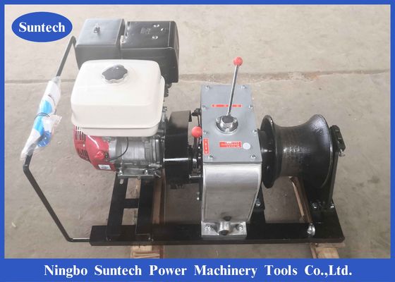 Fast Speed Gas Engine Cable Winch Puller Hoisting Winch In Line Site
