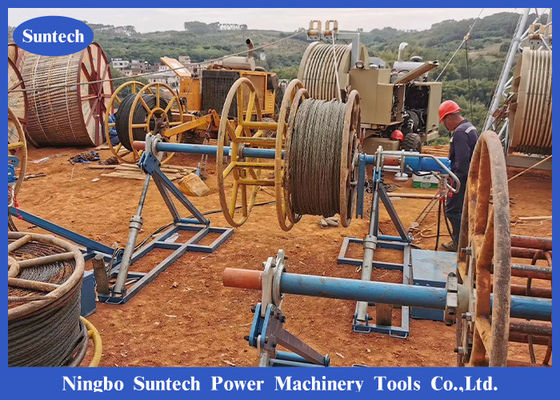 Electrical Carrying Hydraulic Cable Drum Stand For Puller Tensioner