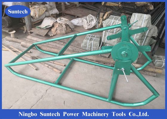 Construction Stringing 6t Cable Drum Lifting Jack Gsp Rope Cradle Reel Stand