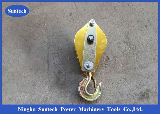 Hoisting Aluminous Alloy Conductor Stringing Tools Nylon Sheave Tackle
