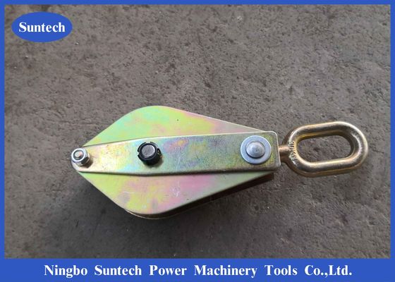 Round Eye Type 3t Cable Pulley Blocks Steel Transmission Line Stringing Tools