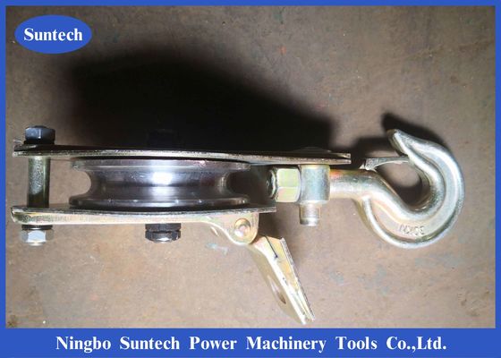 Single Sheave Tower Erection Stringing Tools Steel Pulley Block For Lifting / Hoisting