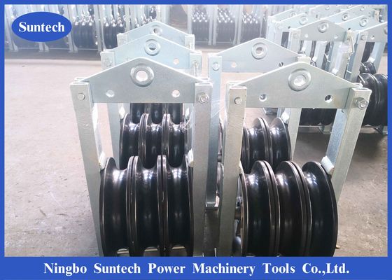 Transmission Line Neoprene Lined Aluminum Triple Conductor Stringing Block