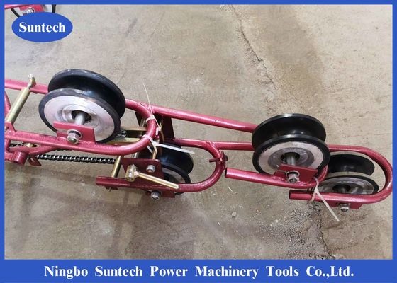 4 Bundle Overhead Power Line Aluminium Alloy Aerial Trolley