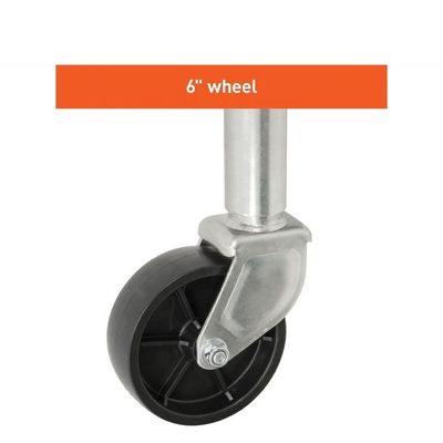 10" Travel 6" Wheel Trailer Spare Parts With 1000lbs Payload