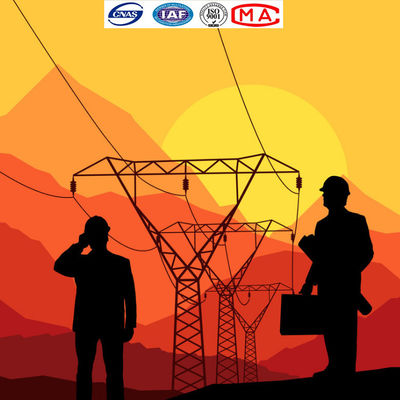 11kv Overhead Transmission Line Steel Q235B Electrical Towers