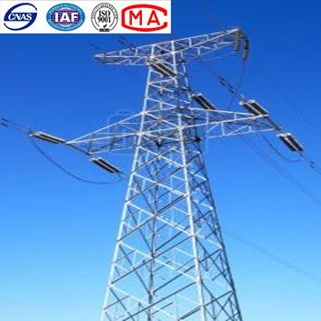 10 - 500kv HDG Angle Steel Tower For Transmission Line