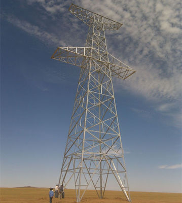 Hot Galvanized Q345 Q235 Steel Power Line Tower