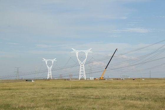 35 66 110 220kv Transmission Line Angel Steel Tower For Construction Site