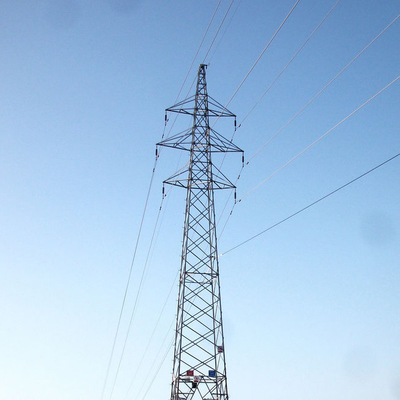 Steel Q235B Q345B Q420 Double Circuit Transmission Line Tower