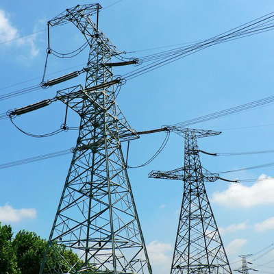 ASTM123 Galvanized Q235 Q345 Steel Transmission Line Tower
