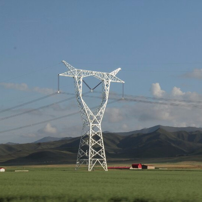 Hot Dip Galvanization 132kv Power Transmission Line Tower