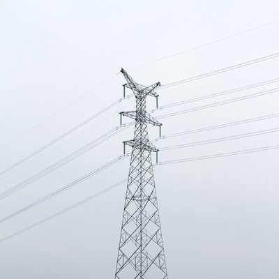 Hot Dip Galvanization 132kv Power Transmission Line Tower