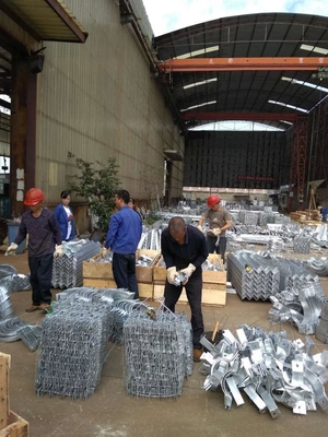 Galvanized Angle Steel Cross Arm Transmission Line Tower