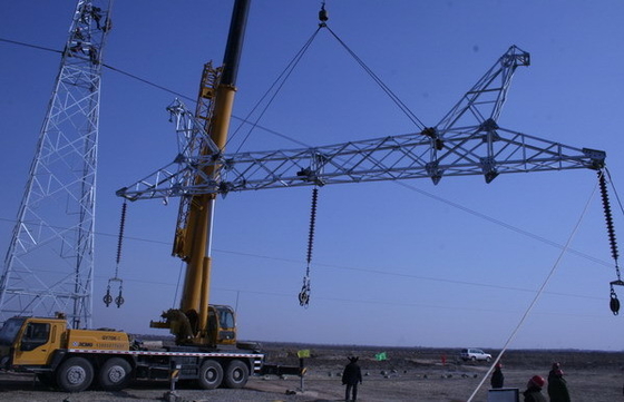 Galvanized Q345B A572 Steel Power Transmission Tower
