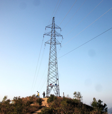 Polygonal Conical 10kv To 750kv Transmission Line Angle Tower