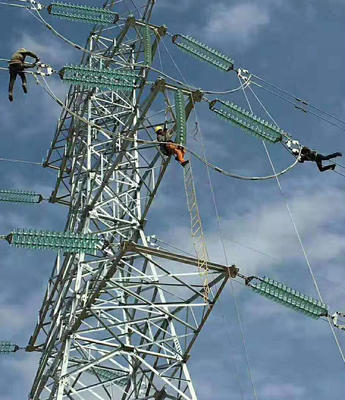 4 Legged 330kv Galvanized Angel Steel Lattice Transmission Tower