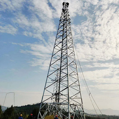 Hot Dip Galvanized Steel Q355 Q255 Lattice Transmission Tower