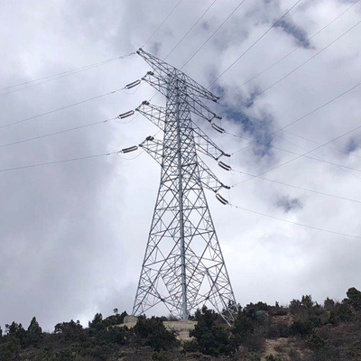 110kV 132kV Angular Steel Lattice Overhead Line Tower