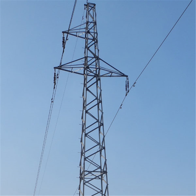 Galvanised 33KV Transmission Line Steel Lattice Tower