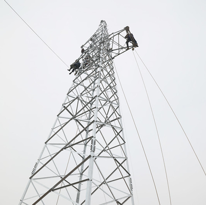 Hot Dip Galvanized Steel Lattice Transmission Line 33KV Tower