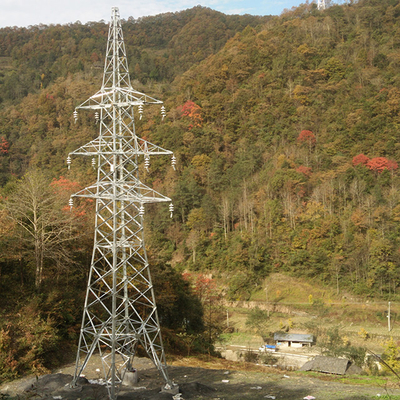 Lattice HDG steel 33KV Transmission Line Towers