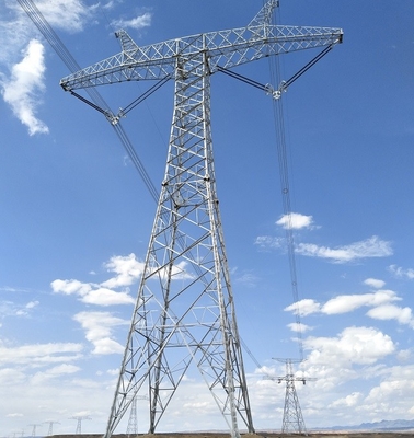 Galvanized Angle Steel 11KV 33KV 132KV 220KV Transmission Tower